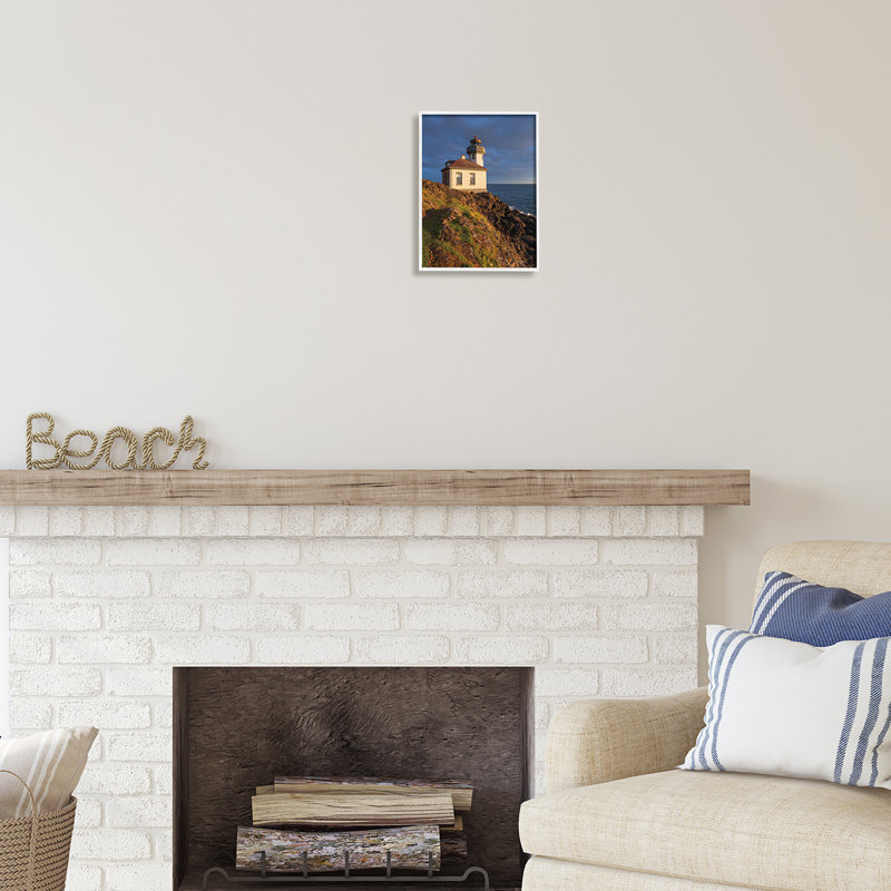 Reproduction de photographie de phare côtier sur bois par Alan Majchrowicz, H 14 po x l 11 po x P 1,5 po