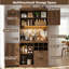 Armoire de rangement pour garde-manger de 72 po avec tiroirs, prise de courant et lumière DEL 72 po-643266542