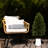 3ft. UV Resistant Artificial Cedar Tree in Decorative White Planter (Indoor/Outdoor)