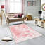 Tapis tissé antibactérien (impression numérique 3D) 4 x 5,9 pieds, 1% polyester, hauteur du velours: 0,3 pouce | Revers en PVC feutre antidérapant, lavable à la machine, parfait pour le salon et la chambre à coucher-1798647142