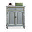 Banc de rangement gris pour chaussures en bois massif