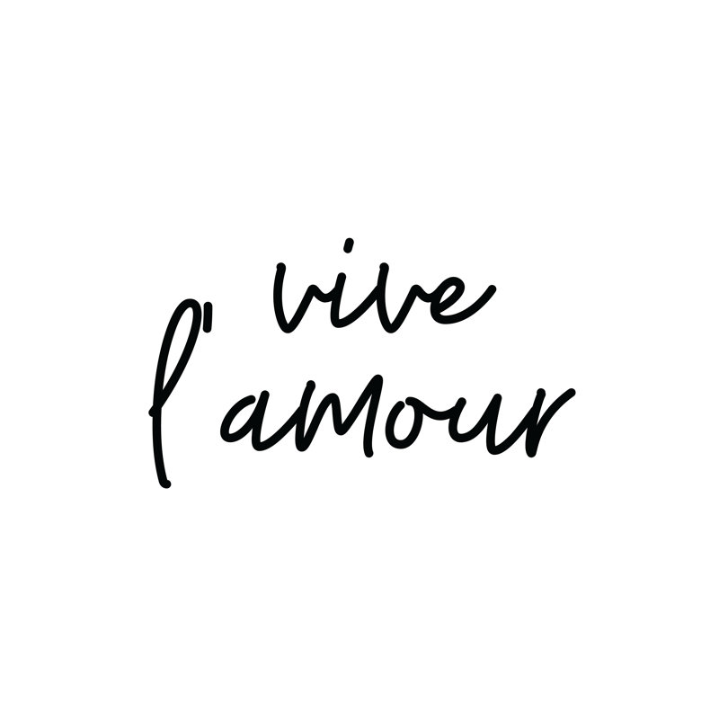 Vive Lamour - Wrapped Canvas Print, 30cm H x 30cm W x 3.8cm D