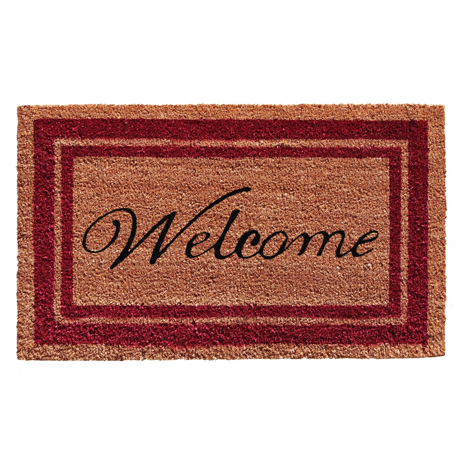 Stender Non-Slip Outdoor Doormat, Rectangle 2' x 3', Burgundy