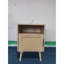 22.15'' H Bedside Table With Door - Strong Solid Wood Legs, Dazzling Oak End Attractive