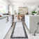 Machine Washable Rugs Bordered Modern Non-Slip Low Pile Rubber Backing Indoor Area Rug for Living Room Bedroom Kitchen Dining Room