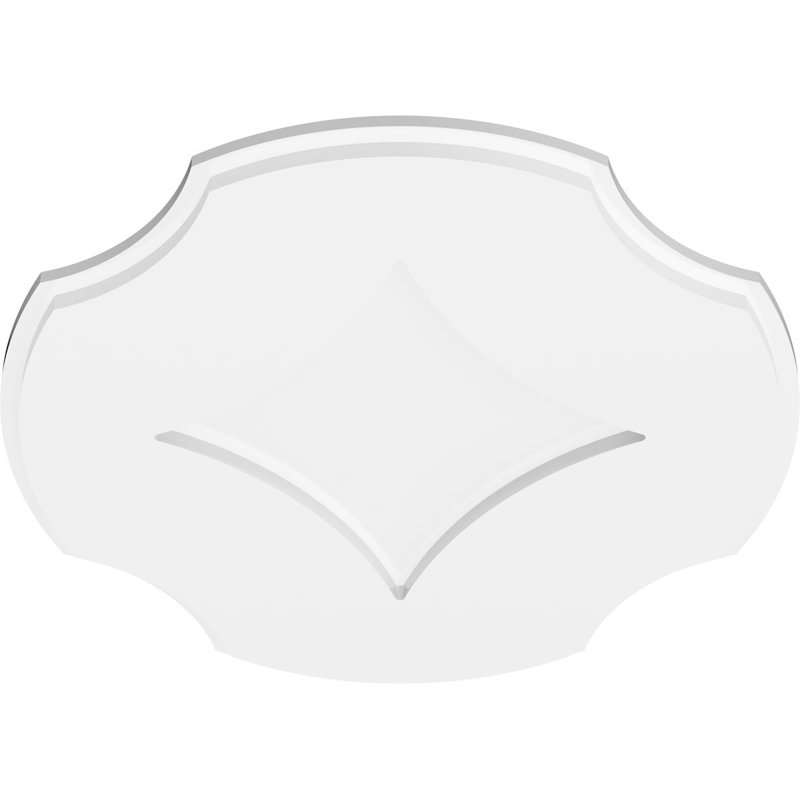 Médaillon de plafond contemporain en PVC de qualité architecturale 34 po x P 1 po x P 11 3/4 po x P 1 po