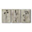 «Sumi-e Silhouette I», ensemble de 3 reproductions d'art sur toiles tendues-157954810