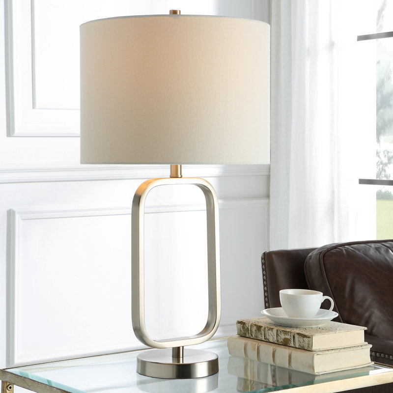 Wadaan Metal Table Lamp, Brushed Nickel