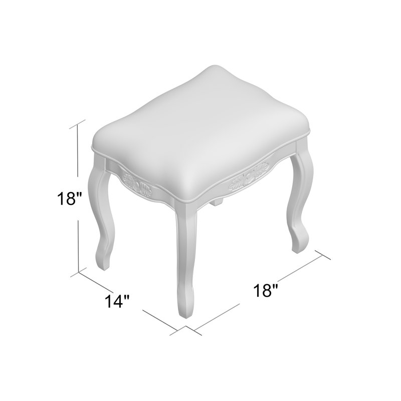 Apisan Solid Wood Accent Stool