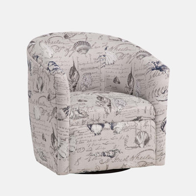 Boardwalk Swivel Accent Chair,Living room chair,Reading chair with polyester fibers