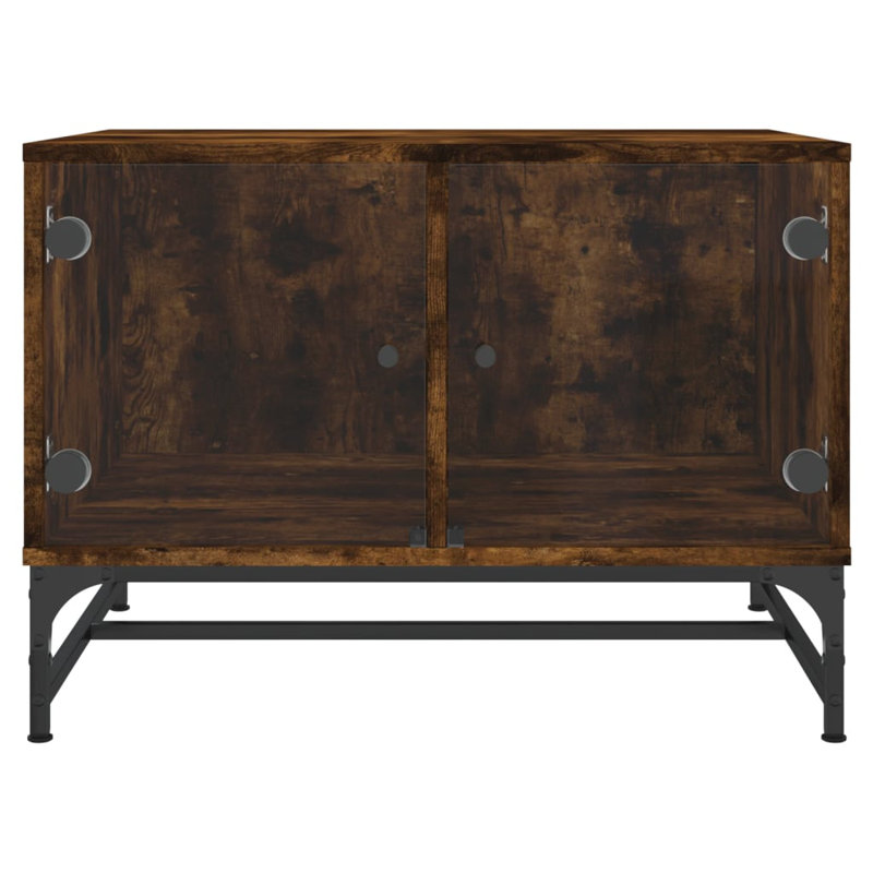 Aanuoluwa Coffee Table with Storage, Smoked Oak