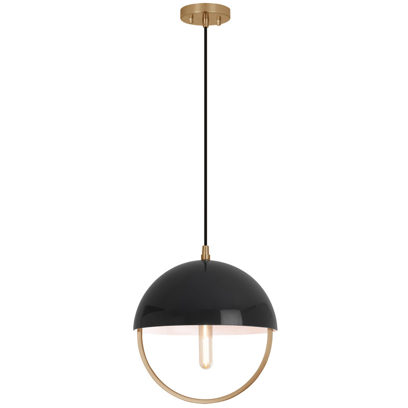 Mavisten Edition Copernica 1 - Light Pendant, Piano Black, Lacquer Burnish Brass