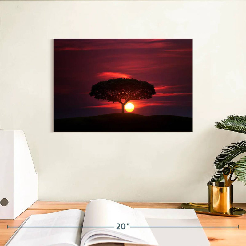Alvord, coucher de soleil africain, ciel, H 8 po x l 12 po