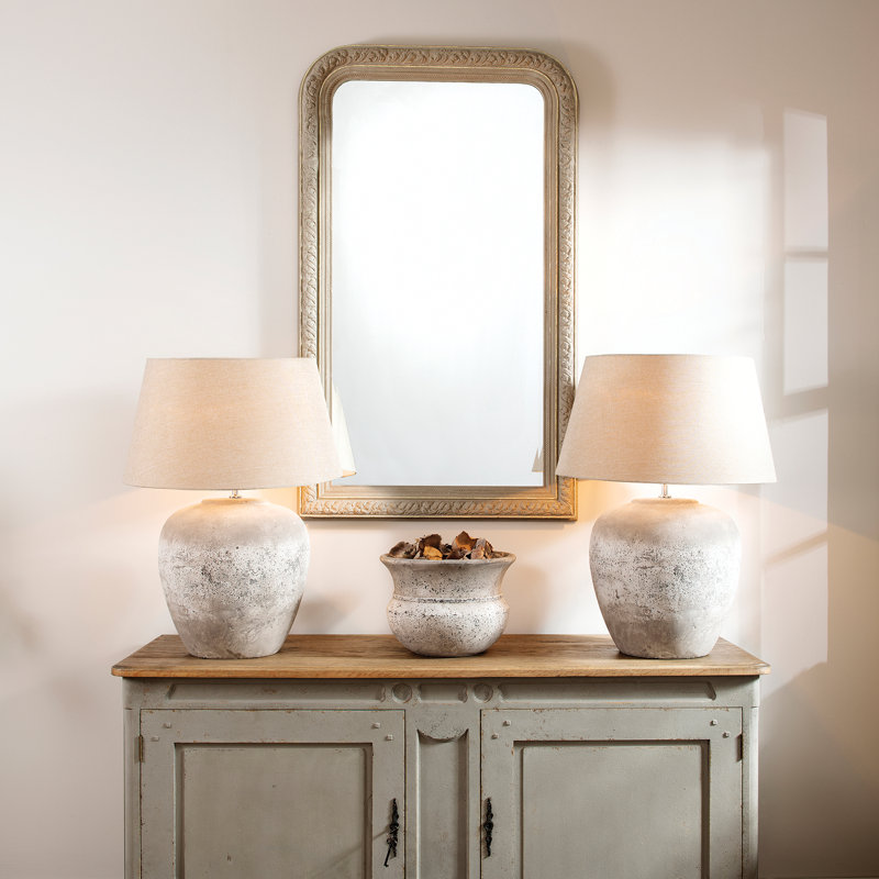 Algrange Wood Wall Mirror with Shelves