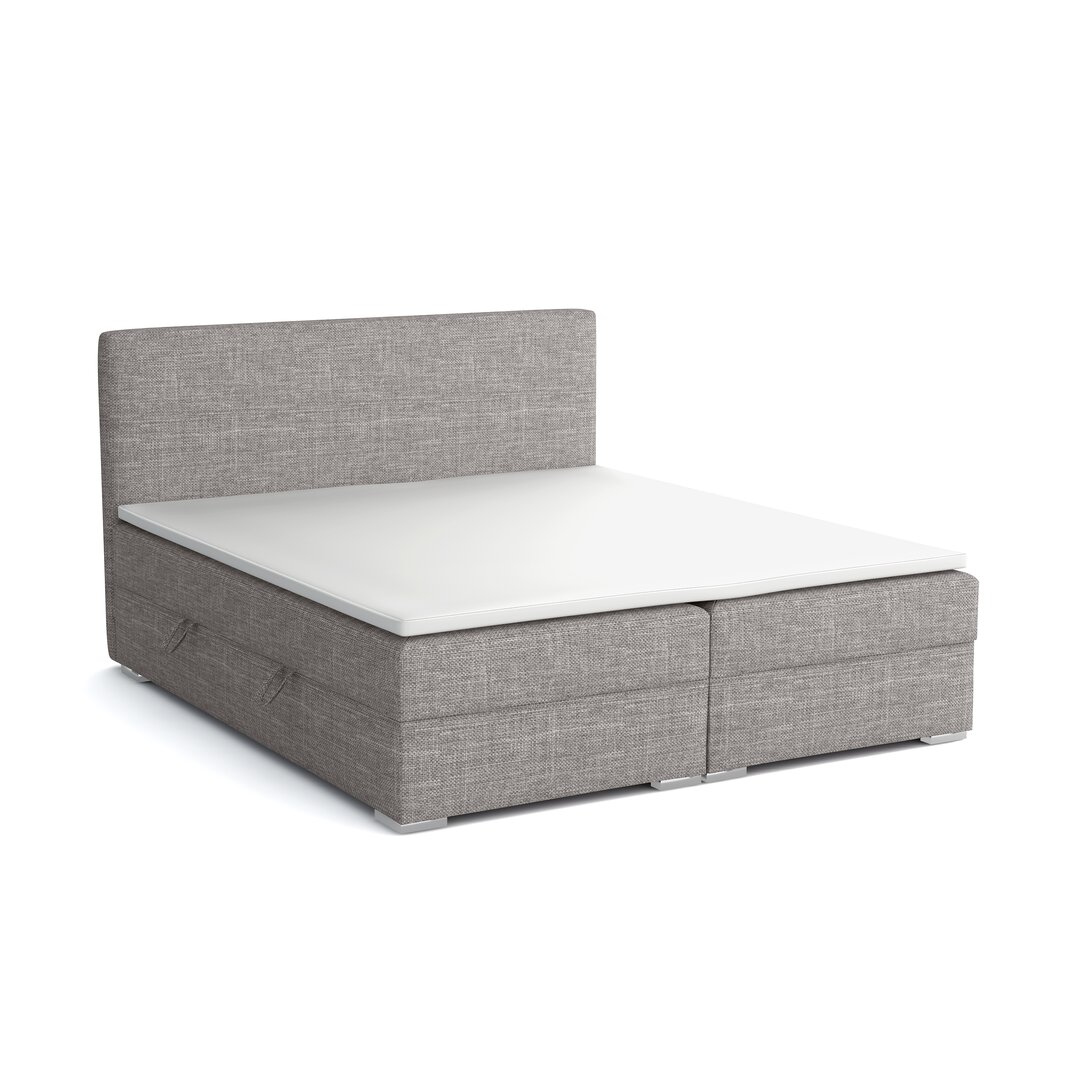 Boxspringbett Ghian mit Topper und Bettkasten