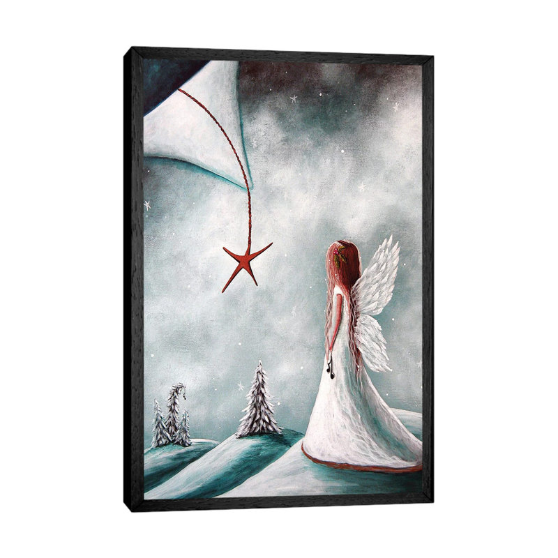 The Christmas Star - Print on Canvas, Black Framed, 66.04 cm H x 45.72 cm W