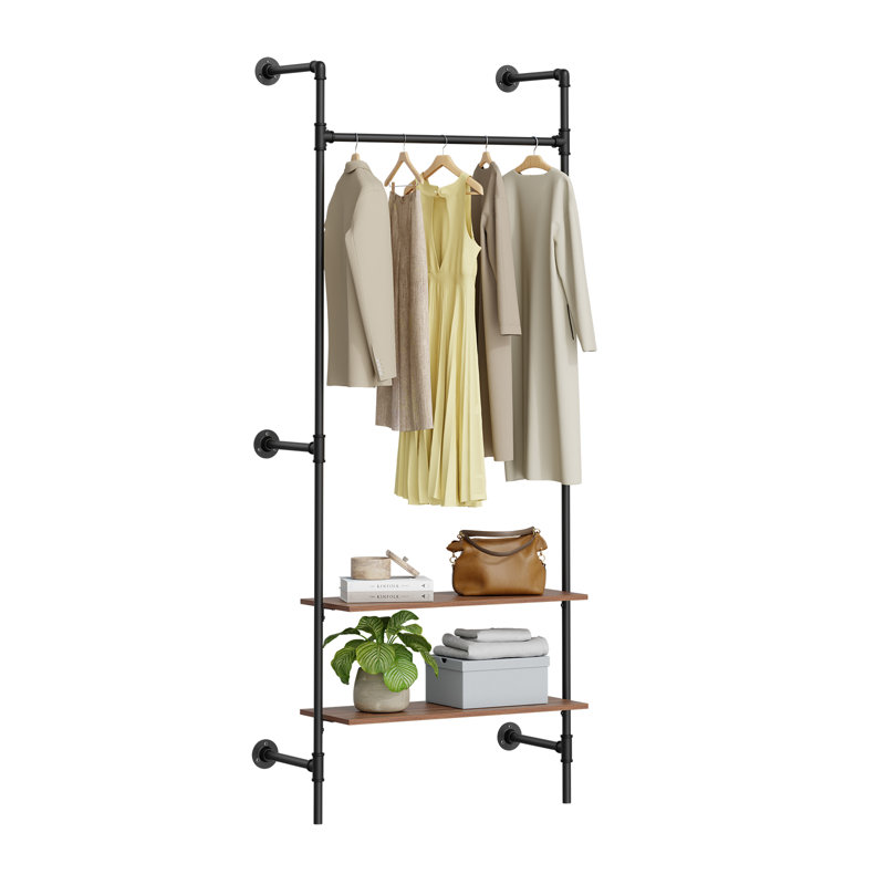 91.5cm Industrial Pipe Clothing Rack