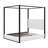 Queen Size Upholstered Canopy Platform Bed With Headboard