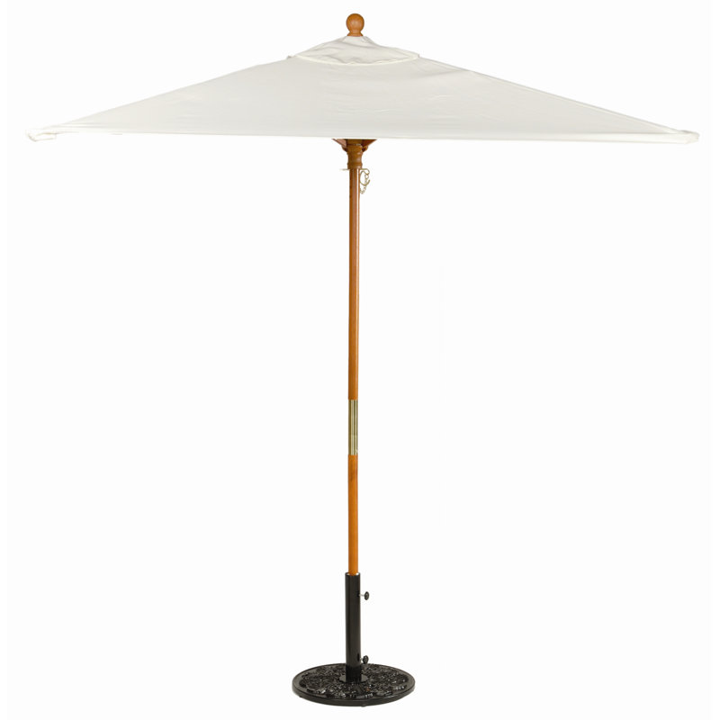 72" Square Market SunbUmbrella, White Performance