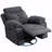 Power With Recliner Function Glider Chair With Bluetooth Speaker 270 Degree Swivel With Led Light Side Arm With Hide-Away Storage Pockets Usb+Type C Charging Port Button Control Retractable Footrest Adjustable Backrest Dg