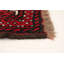 Tapis décoratif en laine rouge noué à la main des années 1980 3 pi 6 po x 5 pi 9 po Bonine