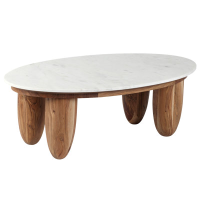 Kwamae Marble Top Single Coffee Table