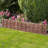 16'' H x 47'' W Brown Wood Lawn Edging