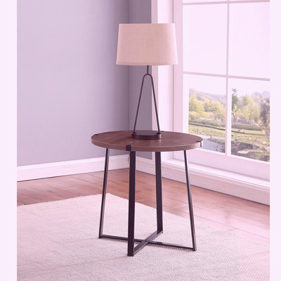 Table d'appoint en bois d'ingénierie Hayes