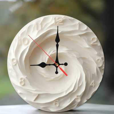 Horloge florale élégante