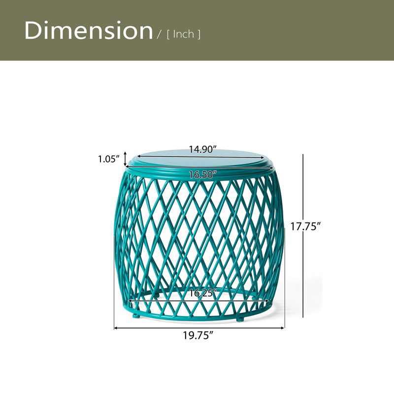 Table d'appoint 19,75, Sarcelle