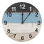 Horloge murale rétro ronde pour chambre ou salon, cadran numérique silencieux, en métal, 40 cm. Décoration intérieure.