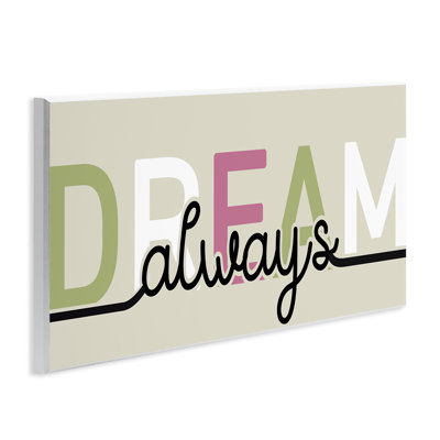 Plaque murale Mute Dream Always, design par Kim Allen