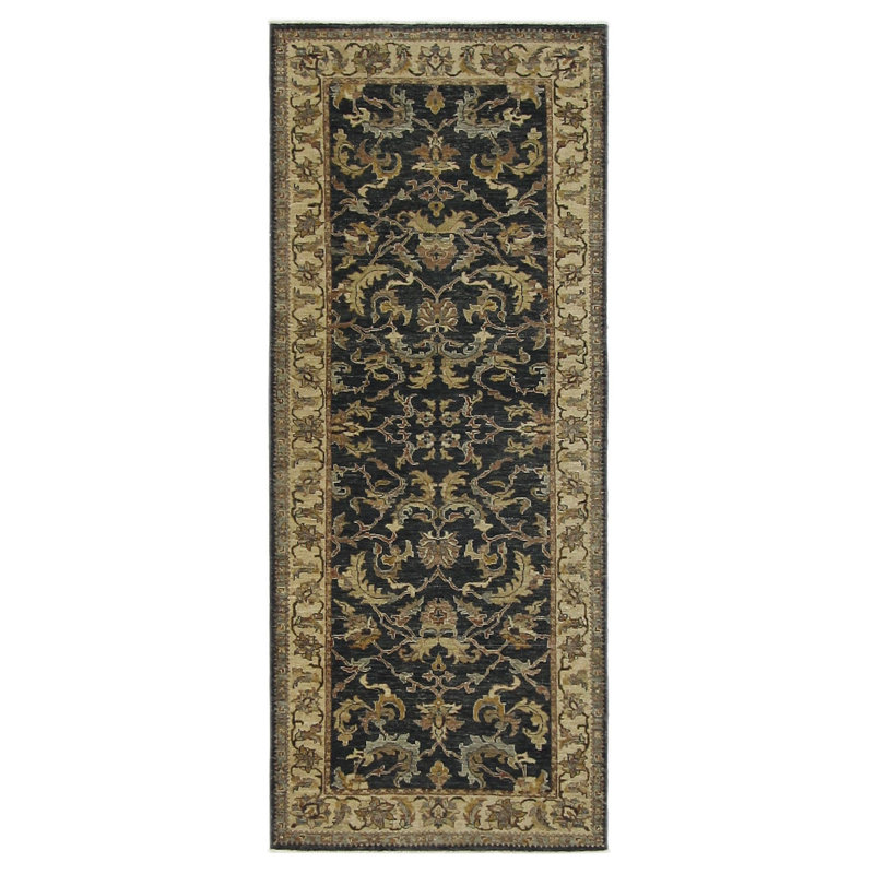 Davey Hand Knotted 4x10 Grey Runner