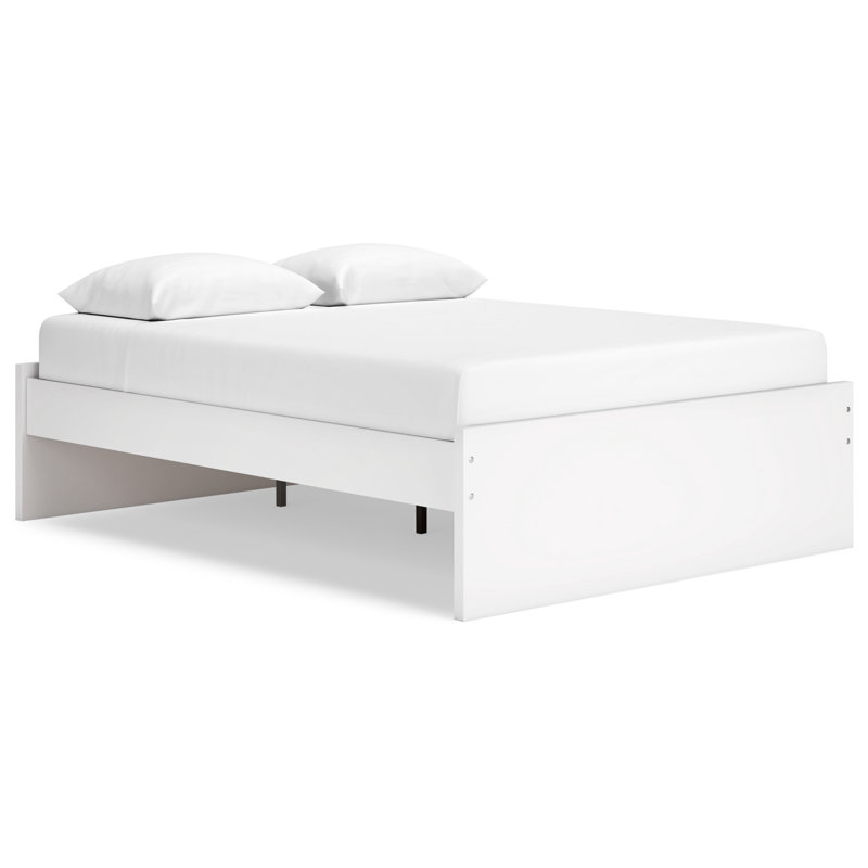 Onita Queen Platform Bed, White, Queen