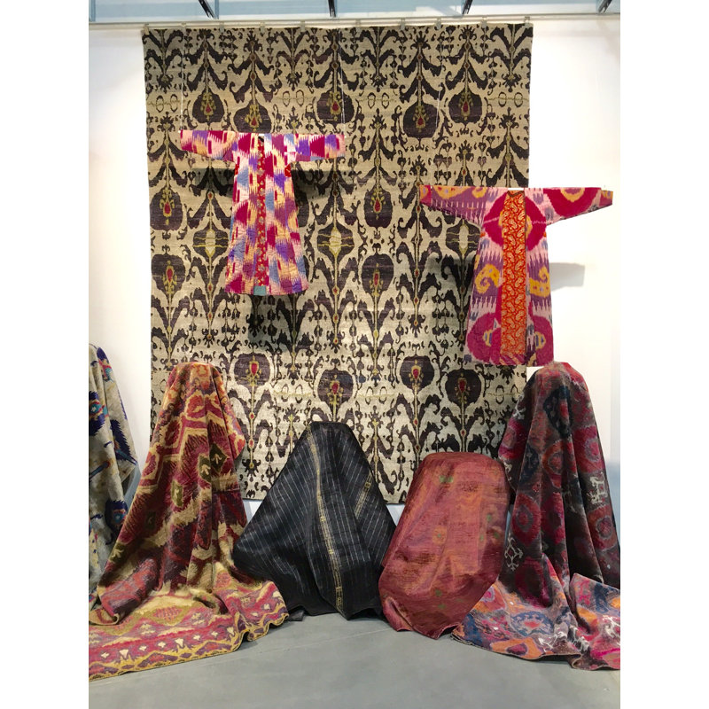 Rumi Silk Crimson Rug, Rectangle 3'8" x 10'11"