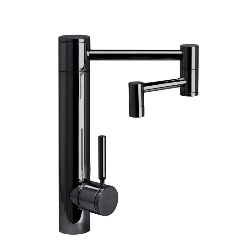 Hunley Kitchen Faucet - 12" Articulated Spout, Antique Bronze