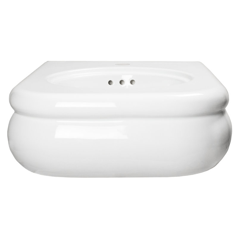 16.5-inch Fireclay Wallmount Console Bath Sink