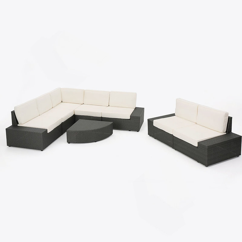 Ensemble modulaire d'extérieur 8 pièces Santa Cruz
