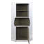Armoire en aluminium à 2 portes avec 1 tablette pour ranger et présenter des objets