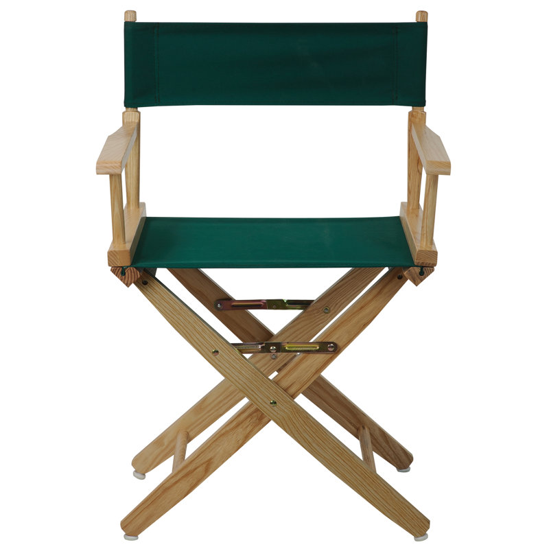 Chaise de réalisateur pliante Oktan, Vert forêt, Chêne mission