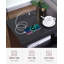 Table de chevet avec station de charge, table de bout à 2 tiroirs, table de bout en bois avec tiroir et tablette d'ouverture, table d'appoint pour chambre à coucher-609152326