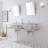 Copeland Stone Oval Console Bathroom Vanity with Faucet and Overflow-1568794013