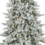 Arbre à neige 9 pi mince à double DEL 