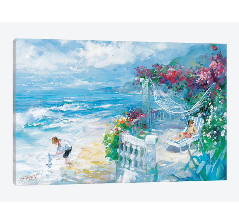 «Tranquility», reproduction sur toile, H 8 po x l 12 po x P 0,75 po, Toile tendue, Pas de tapis