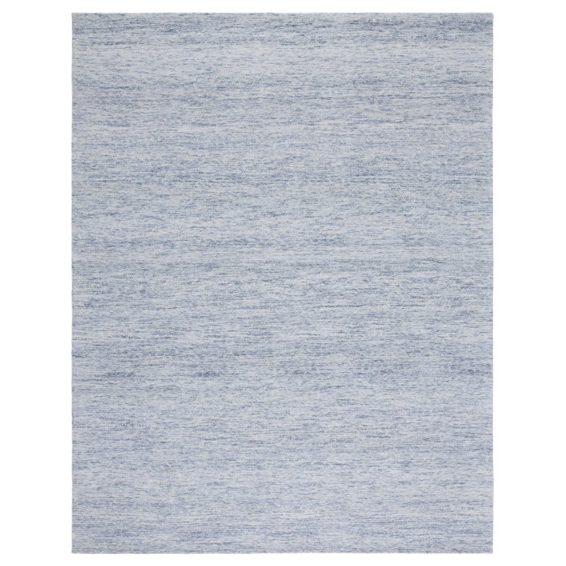Amburgey Metro Hand Tufted Wool/Cotton Rug in Blue, Rectangle 8' x 10'