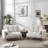 Modern Sofa Convertible Futon Sofa Bed Sleeper Fabric Linen Upholstered Futon Sofa Bed-2047597964