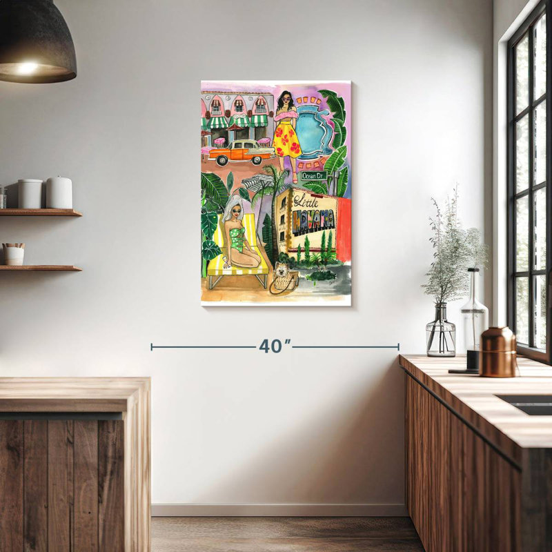 Aime Miami In The Spring, 36" H x 24" W