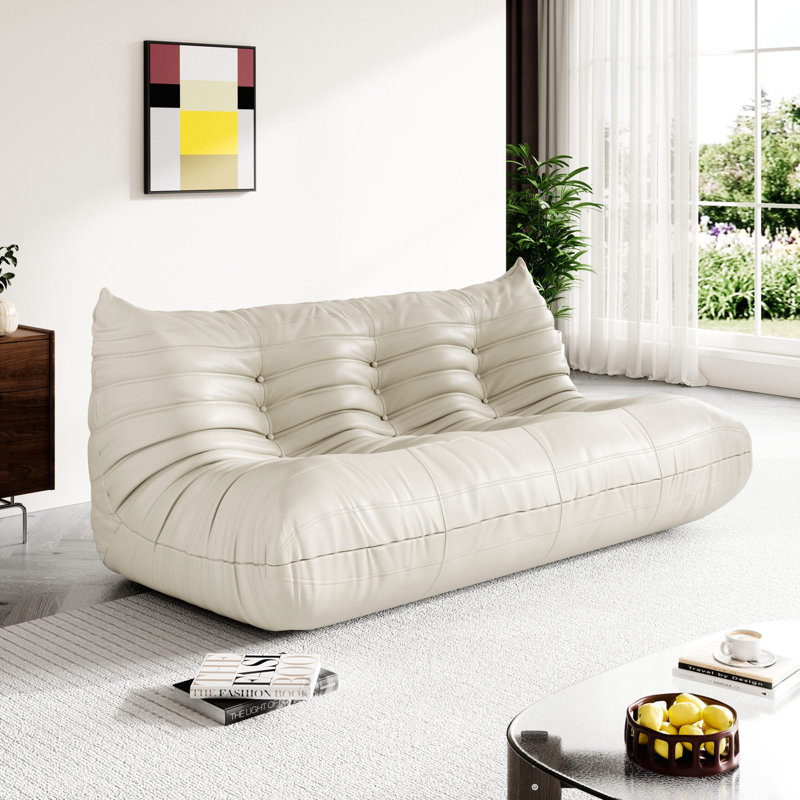 Fauteuil à billes 3 pièces Boneless, Beige, 68.8" W
