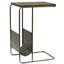 Table C en métal avec rangement