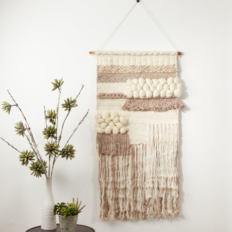 Conception en tissu mélangée tissée avec une tringle incluse